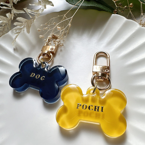 名入れ♡全9色【わんちゃんの為のネームプレート】ネームタグ ペット