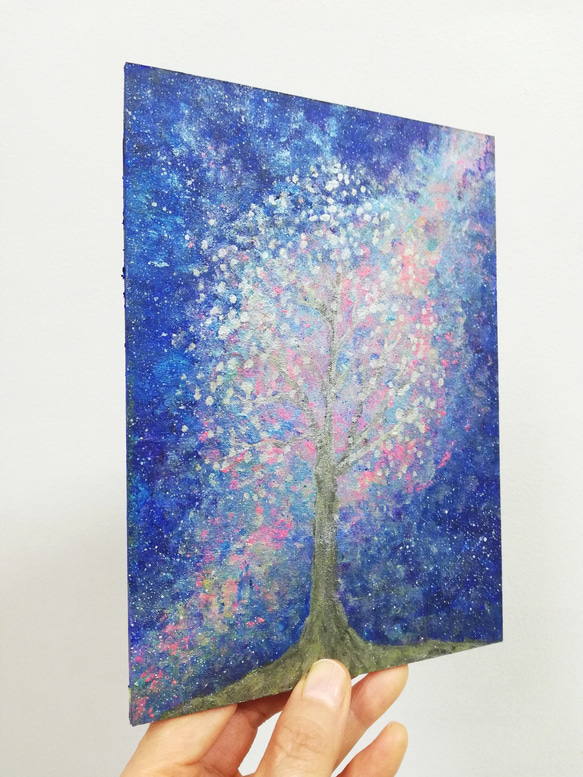 ご予約作品　抽象画 原画「Twinkle Twinkle Little Tree」 3枚目の画像