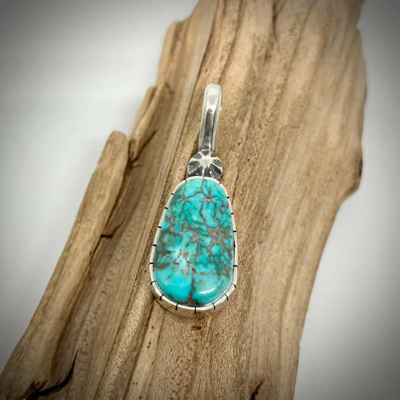 キャンデラリアターコイズシルバーネックレス# インディアン