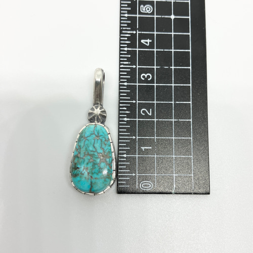 キャンデラリア ナチュラル ターコイズ トルコ石 シルバー ネックレス