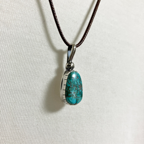 キャンデラリア　ターコイズ　シルバー　ネックレス　# インディアンジュエリー キャンデラリアターコイズシルバーネックレス# インディアン