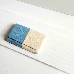 藍染和紙のカードケース( バイカラー ) 2枚目の画像