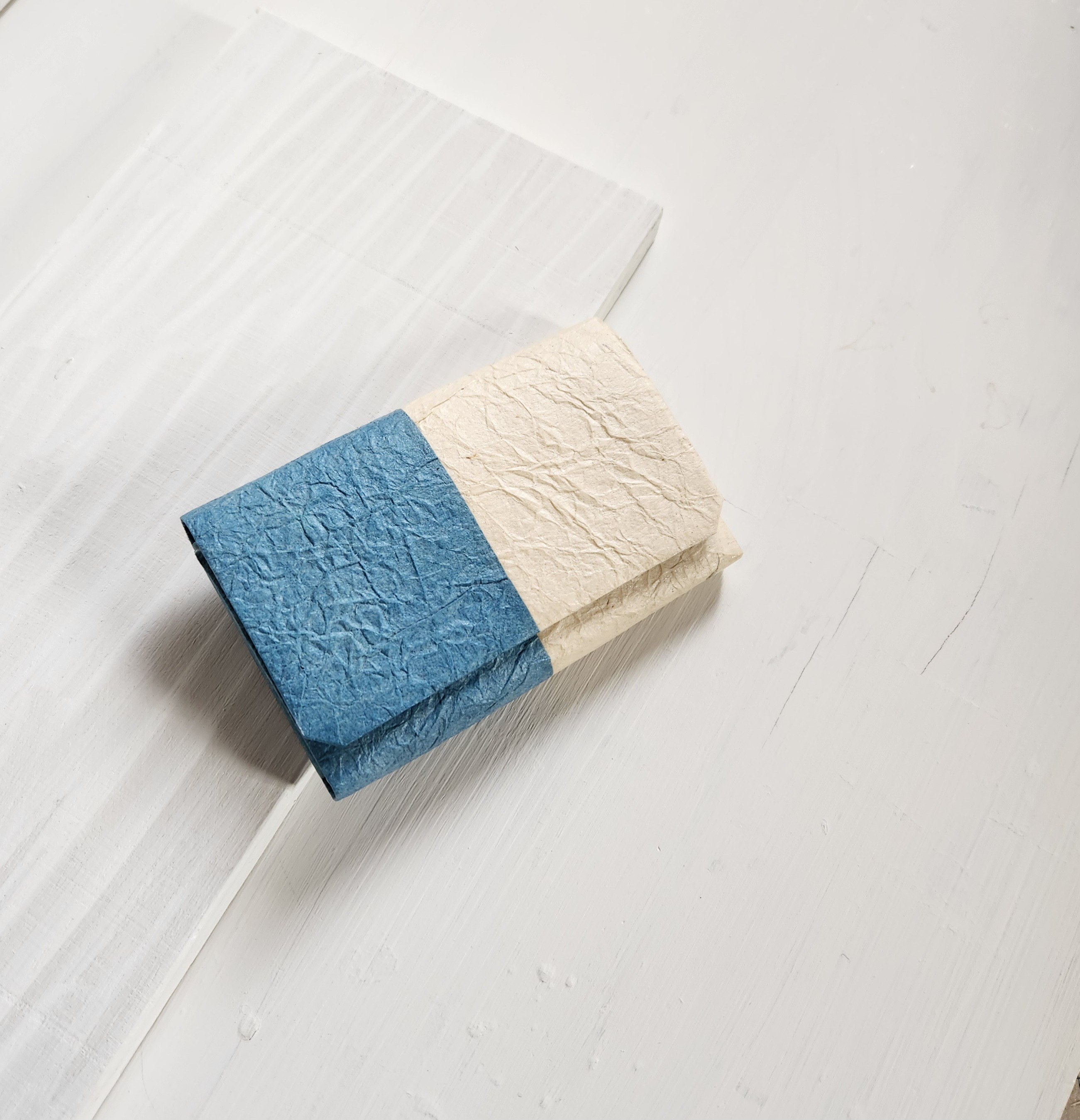 藍染和紙のカードケース( バイカラー )