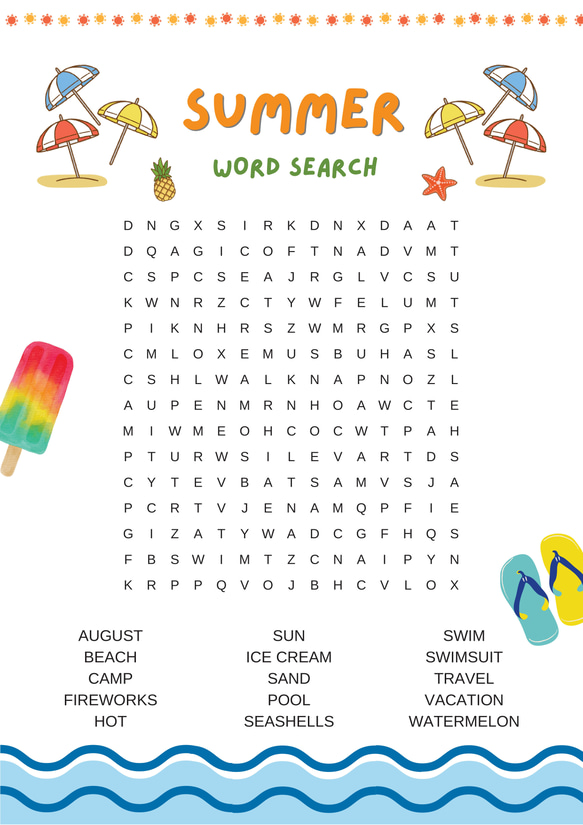 ワードサーチ　季節　season word search worksheet　英語教材 人気・おすすめ｜安定人気・収納便利におすすめ 丁寧対応 配送追跡可 最短翌日到着可能