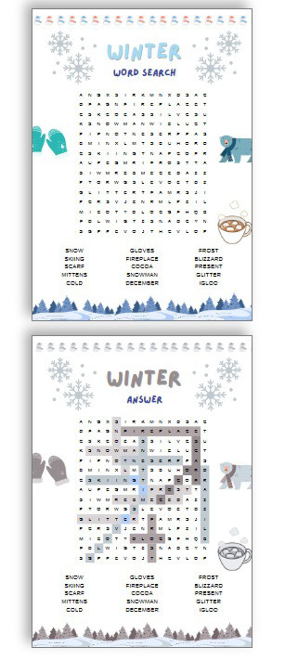 ワードサーチ　季節　season word search worksheet　英語教材 人気・おすすめ｜安定人気・収納便利におすすめ 丁寧対応 配送追跡可 最短翌日到着可能