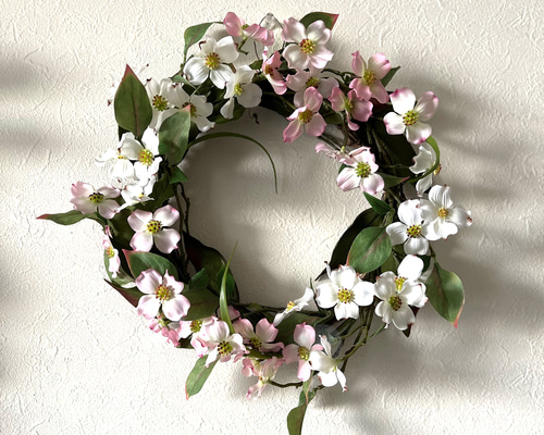ハナミズキのリース(26cm アーティフィシャル) リース rhyme_752 通販