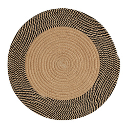 ラウンドカーペット ジュート織り インテリア ラグ 北欧 モダン おしゃれ かわいい リビングルーム ch-985 4枚目の画像