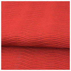 美品　夏帯　正絹　二部式　名古屋帯　色無地　赤　作り帯　時短簡単 3枚目の画像