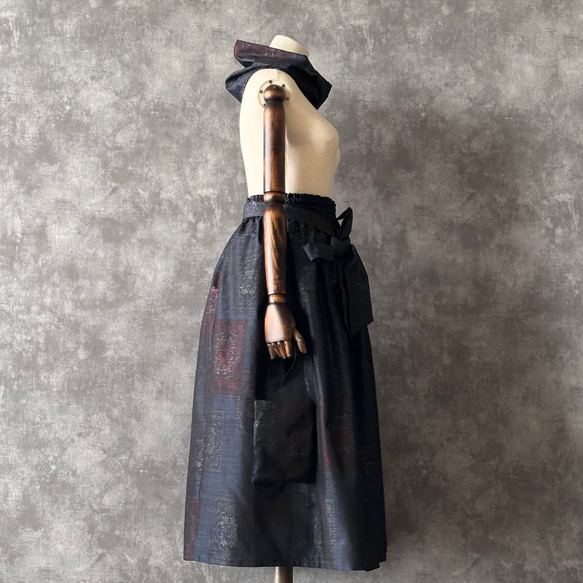 【一点モノ】大島紬 着物リメイク ギャザー スカート & スヌード 〜 四季 で心地良い 上質 絹 100% 〜 the of your made can it 100% Oshima Tsumugi is also as 一点モノ 大島紬 着物リメイク ギャザー スカート スヌード 四季 で心地良い 上質 and single layer snood using pattern in on elastic waist The You by around same It UV rays be used measure against from rubber