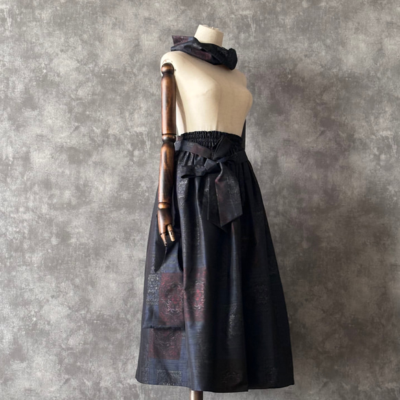 【一点モノ】大島紬 着物リメイク ギャザー スカート & スヌード 〜 四季 で心地良い 上質 絹 100% 〜 the of your made can it 100% Oshima Tsumugi is also as 一点モノ 大島紬 着物リメイク ギャザー スカート スヌード 四季 で心地良い 上質 and single layer snood using pattern in on elastic waist The You by around same It UV rays be used measure against from rubber