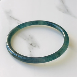B6010-0127】ジェイド 翡翠 ヒスイ バングル 希少 グアテマラ産 ライト