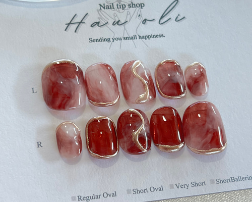 #009 ブラウンネイル　ネイルチップ 009 ブラウンネイルネイルチップ