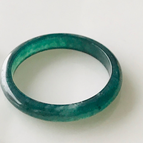 R300-0130］ ジェイド JADE ヒスイ 本翡翠 くりぬき リング 天然石 