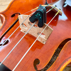 手縫いで創ったヴァイオリン用 レザーミュート　二枚重ねタイプ『AM - G - Topolino 290』 4枚目の画像