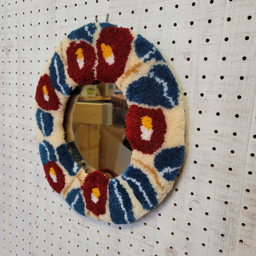 タフティングミラー その他インテリア雑貨 ふくはぎぽー 通販 17635878