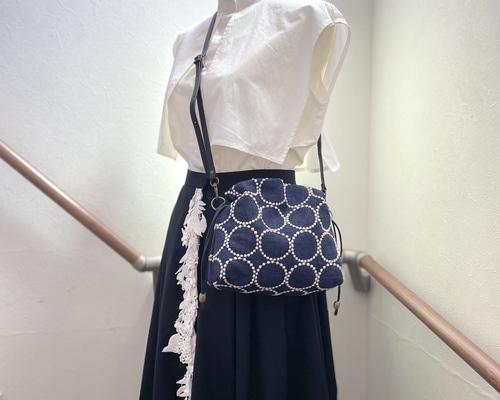 ⚮̈ミナペルホネン　water fall ピアノフラップポシェット　ショルダー ⚮̈ミナペルホネン water fall ピアノフラップポシェット