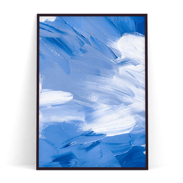Creema限定 福袋 【 空と海 】 抽象画　アートペイント ２枚セット 期間限定10%off ターコイズ ブルー 6枚目の画像