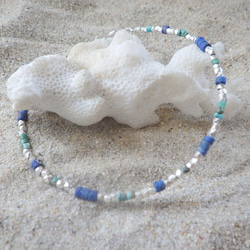 *sv925*Karen Silver Lapislazuli & Turquoise Bracelet　ユニセックス☆ 5枚目の画像