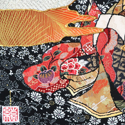 〈如蓮華在水 極彩色 枸橘〉着物アート〈Nyorengezaisui Gokusaishiki KARATACHI〉 6枚目の画像