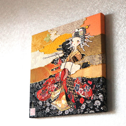 〈如蓮華在水 極彩色 枸橘〉着物アート〈Nyorengezaisui Gokusaishiki KARATACHI〉 4枚目の画像