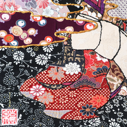 〈如蓮華在水 極彩色 睡蓮〉着物アート〈Nyorengezaisui Gokusaishiki SUIREN〉 6枚目の画像