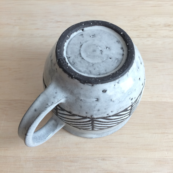 マグカップ(ヘリンボーン・白） 5枚目の画像