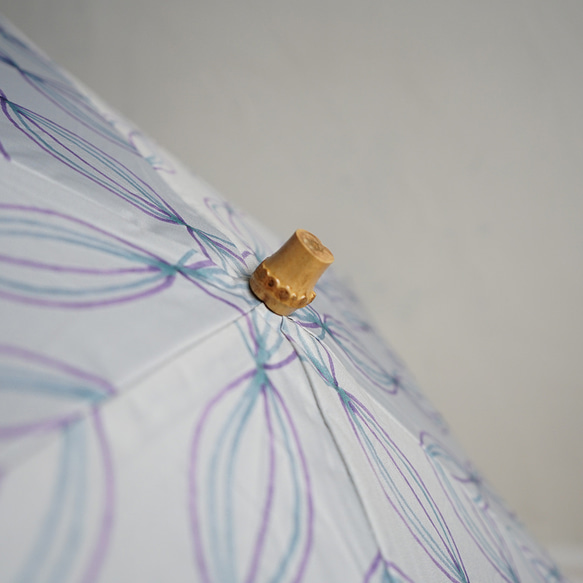 竹ハンドル UVカット折りたたみ傘 onion 紫外線99.9%カット 164007 008 晴雨兼用 日傘 雨傘 野菜 19枚目の画像