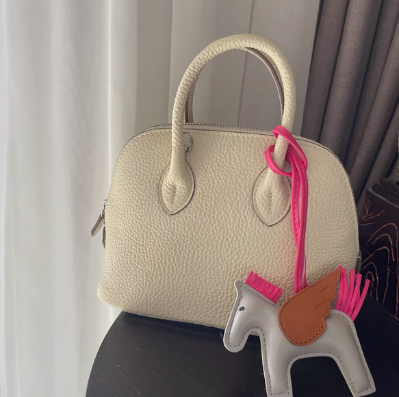 山羊革使用コンパクトバッグ 