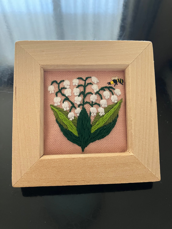 刺繍フレーム すずらん 壁掛け インテリア 雑貨 その他インテリア雑貨