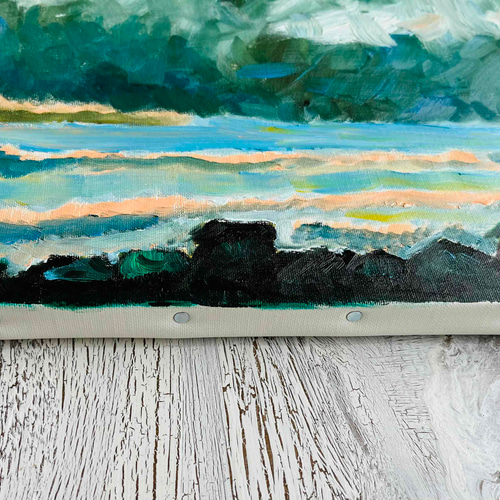 32×41㎝「冬空と民家」油彩・原画・F6 32×41㎝「冬空と民家」油彩・原画・F6 32×41㎝「冬空と