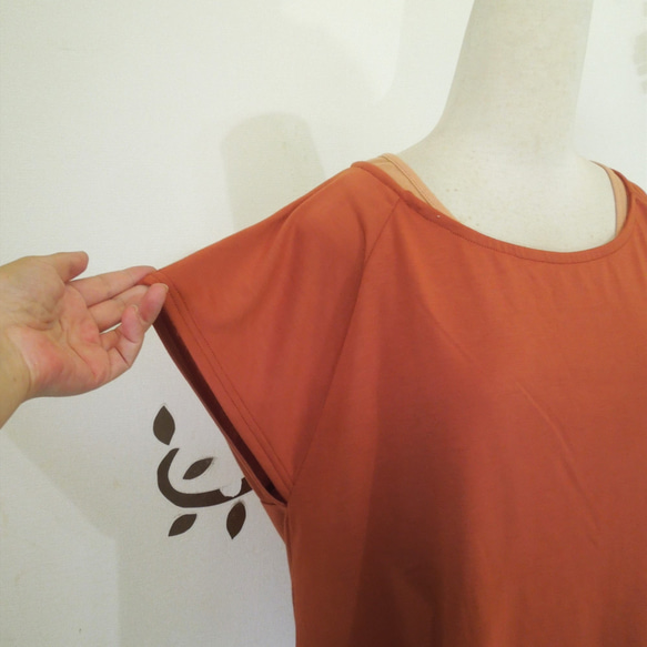 変形タンクトップ＆Tシャツ●オレンジ 5枚目の画像