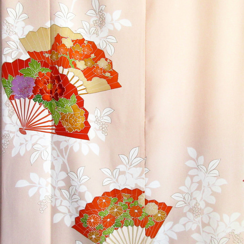 大きめサイズ】着物ドレス◎枳殻◎細見え縦長シルエット&オール  