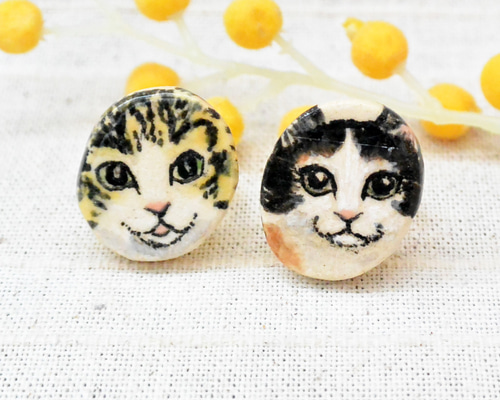 ✴︎未使用 希少✴︎ nach 陶器 猫リング small SALE】nach ナッシュ【三毛猫】指輪 リング サイズフリー 男女