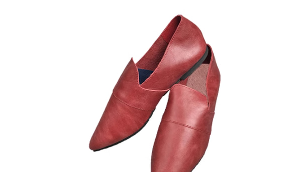 手作りの靴 母の日　スパイクシューズ　パンプス　本革 カジュアルフラットシューズ レディース靴 履きやすい 3枚目の画像