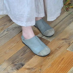 手作りの靴 母の日 本革 カジュアルフラットシューズ レディース靴 履きやすい パンプス 12枚目の画像
