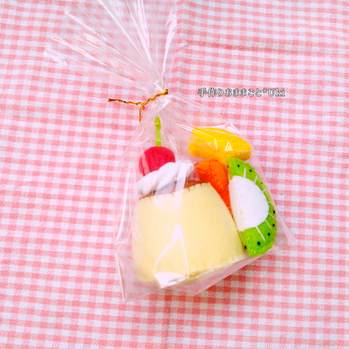 フェルトおままごと スイーツ屋さん♪プリンとフルーツセット おもちゃ