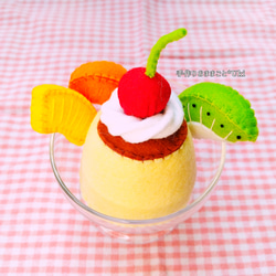 フェルトおままごと スイーツ屋さん♪プリンとフルーツセット おもちゃ