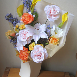 花束。ギフトに。ウェディングでの両親花束贈呈にも。高品質な造花使用。高品質なのに安い 2枚目の画像