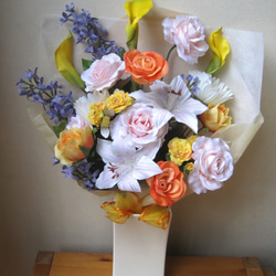 花束。ギフトに。ウェディングでの両親花束贈呈にも。高品質な造花使用。高品質なのに安い 1枚目の画像