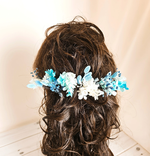 髪飾り(ヘアーアクセサリー）結婚式髪飾り　成人式髪飾り　卒業式　H-39 1枚目の画像