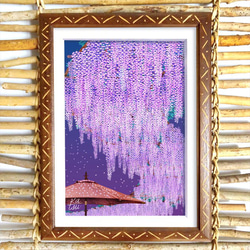 「藤の回廊」はままつフラワーパーク　虹の郷　天の川　藤のシャワー　イラスト 3枚目の画像