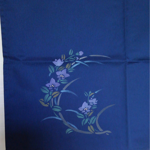 ！専用です！狂言のれん　暖簾　月　桔梗　和染 専用です！狂言のれん 暖簾 月 桔梗 和染 楽天市場】のれん 先