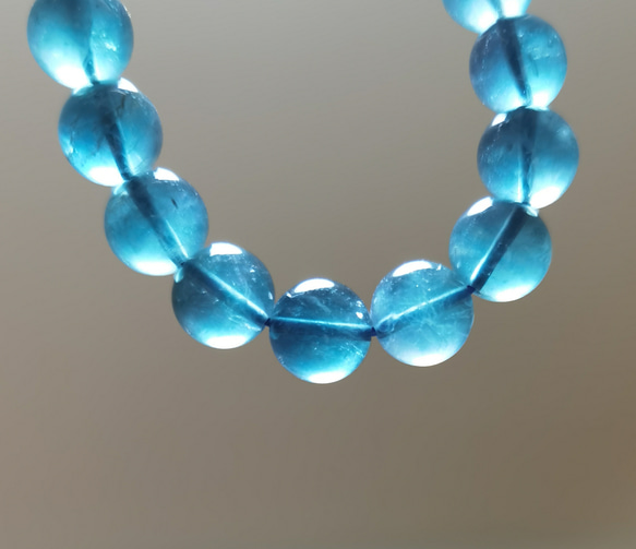 天然石バラ売り 高透明7Aネオンブルー フローライト8⁺～10㎜5個セット