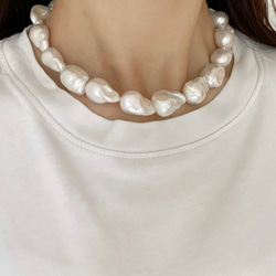 oyster baroque pearl necklace 2枚目の画像