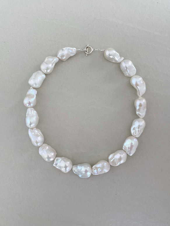 oyster baroque pearl necklace 1枚目の画像