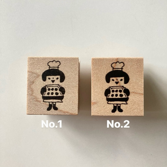 [歐特]可以選擇木紋/Kugi-chan是新鮮出爐的[橡皮圖章]用於包裝糖果和分享。 第1張的照片