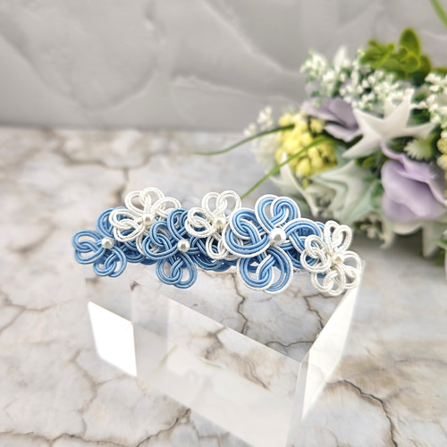 【新作】フラワーバレッタC セール】コーティングフラワーバレッタ（バレッタ/ヘアクリップ