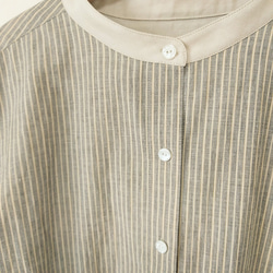 チュニックシャツ グレーストライプ Ｍ～Ｌサイズ 15枚目の画像