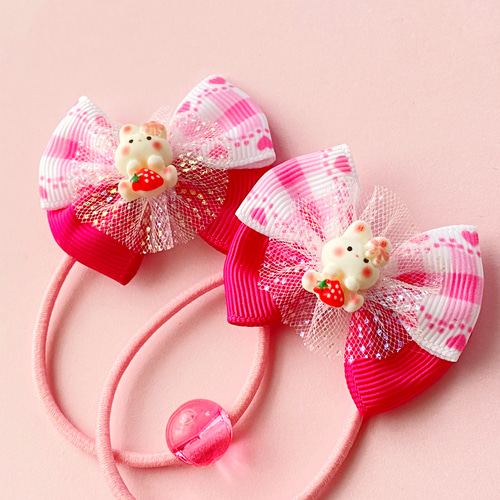 入園入学2点セット☆りぼんねこちゃんといちご