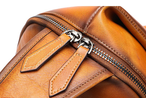 ボディバッグ　本革　牛革　メンズ　ワンショルダー　ブラウン　男性へのプレゼントに☆ 